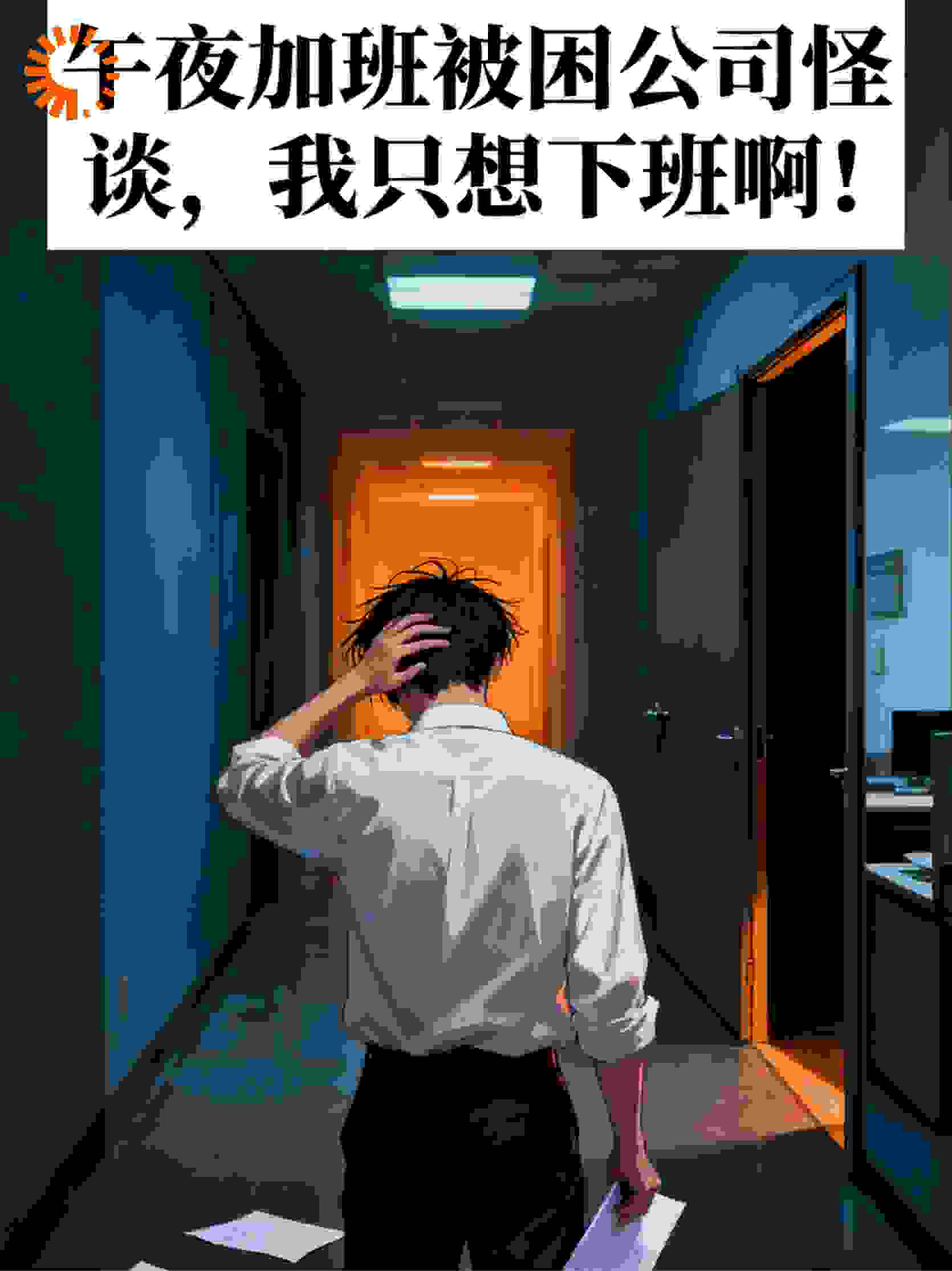 午夜加班被困公司怪谈，我只想下班啊！