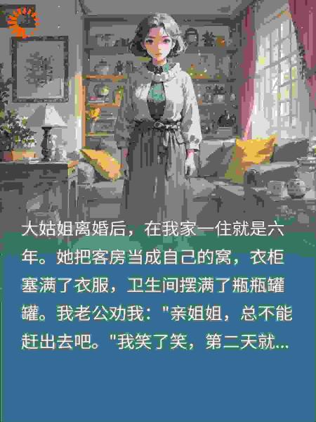 姑姐住我家六年，我反手卖房给前夫，她傻眼了