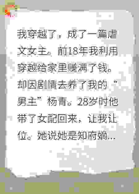 成了虐文女主我清醒了