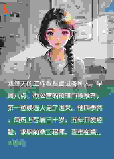 我每天的工作就是面试各种人