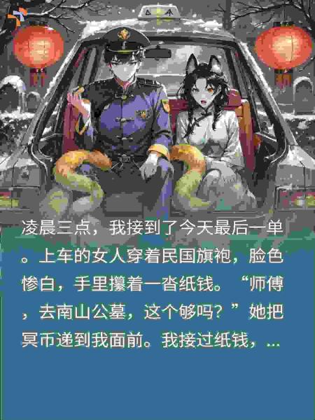 深夜滴滴打车：女鬼付冥币，我亮出狐尾把她绞杀