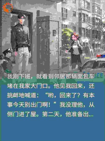 邻居把车堵我门口挑衅？我反手灌20吨水泥封车成墙！