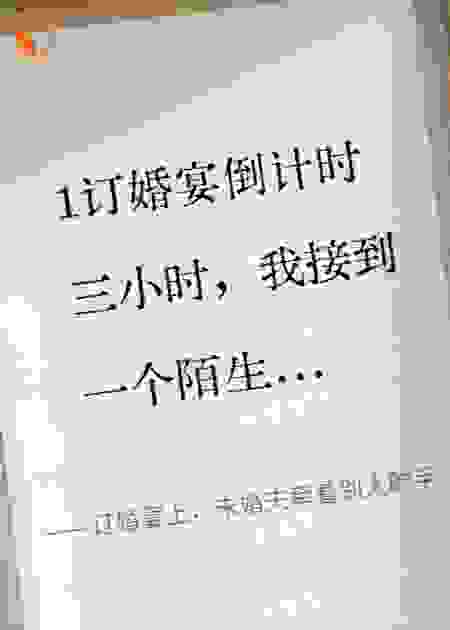 订婚宴上，未婚夫牵着别人的手